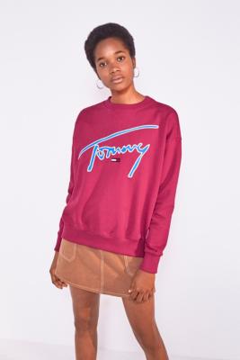 tommy jeans signature crew sweatshirt