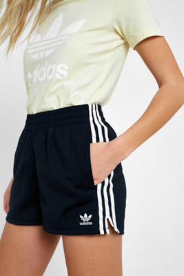 adidas originals adicolor three stripe shorts in red