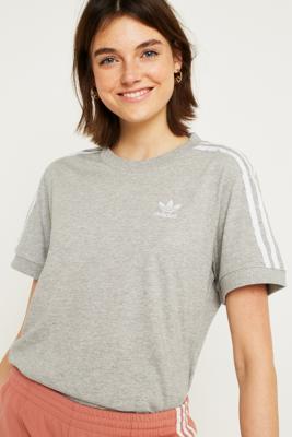 ladies adidas 3 stripe t shirt