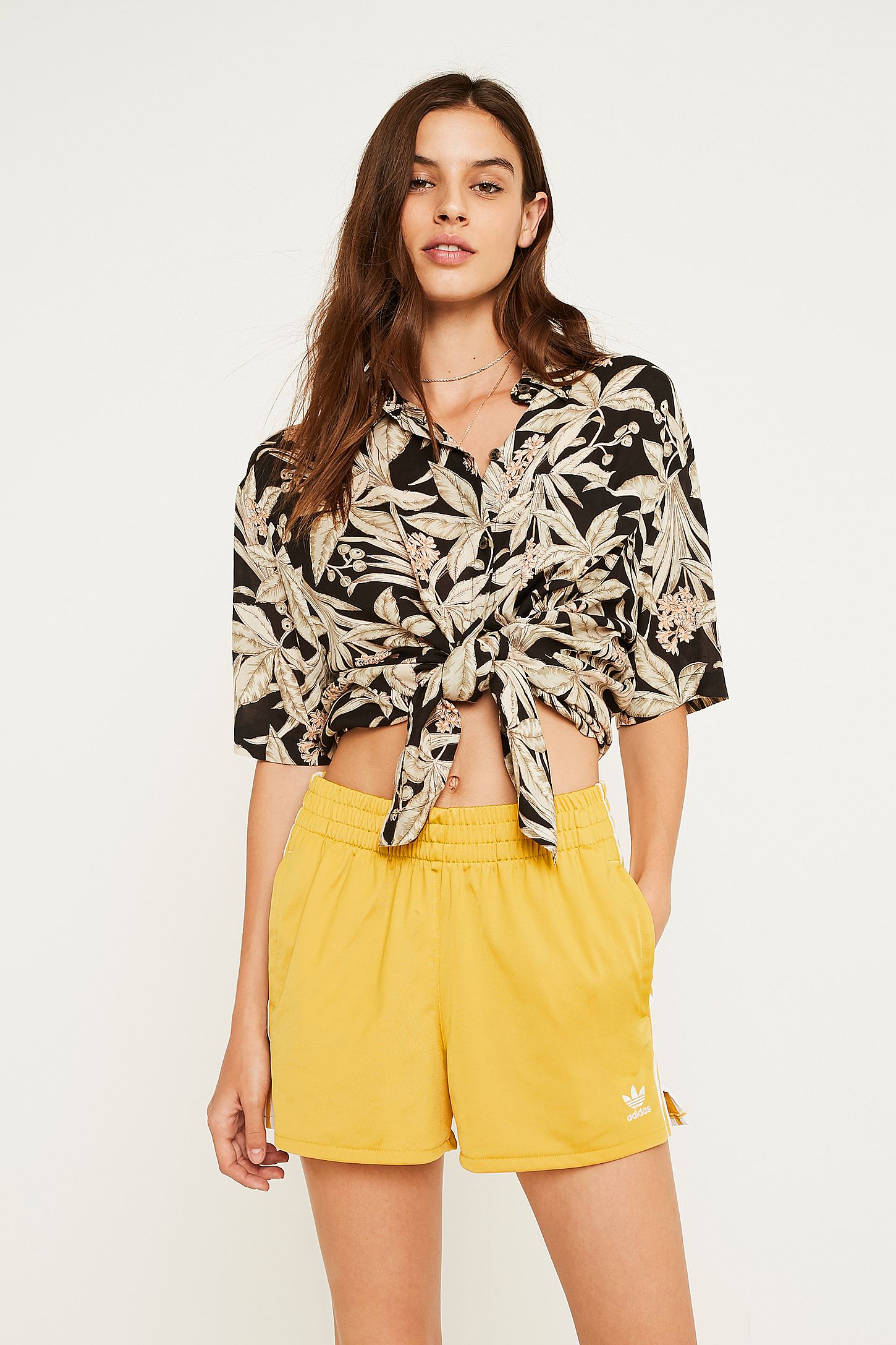 adidas 3 stripes shorts yellow adidas 3 stripes shorts yellow