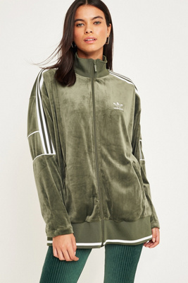 adidas velvet track top