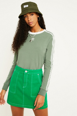 khaki adidas long sleeve top