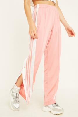 pink adidas popper pants