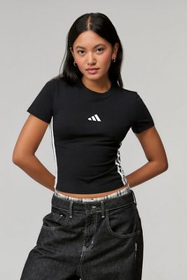 adidas Black 3-Stripes Baby T-Shirt