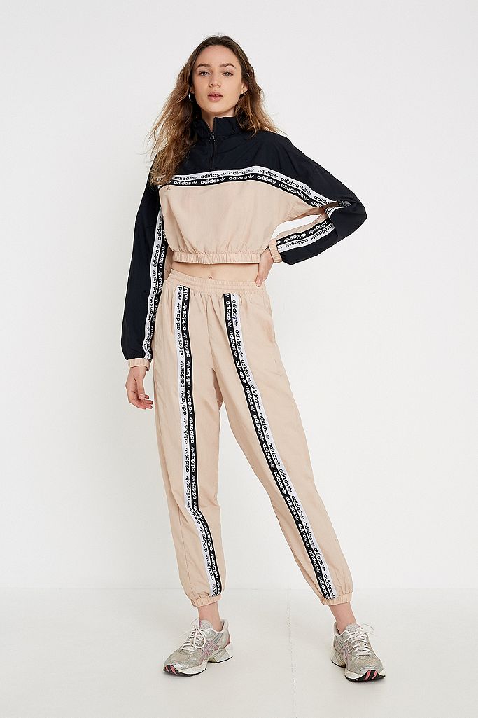 adidas Originals High-Rise Taped Track Pants | Urban Outfitters UK