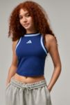 Thumbnail View 1: adidas Marineblaues Crop Muskelshirt