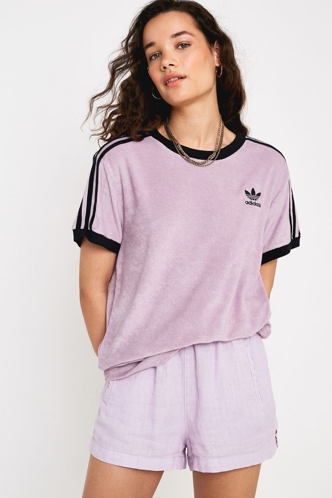 Frottee T Shirt Damen