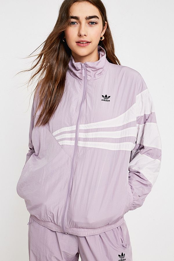adidas Originals Lilac Shell Jacket | Urban Outfitters UK
