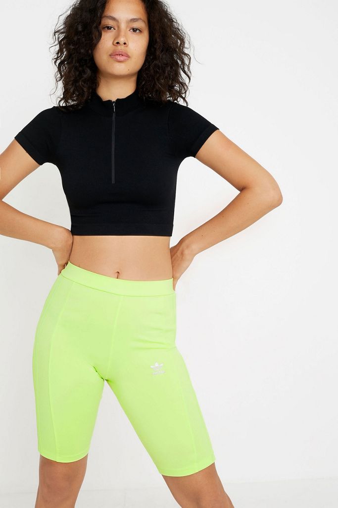 adidas Originals Yellow Cycling Shorts Urban Outfitters UK