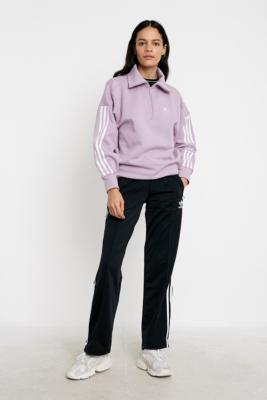 adidas lilac quarter zip