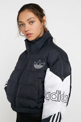 adidas black puffer jacket women's