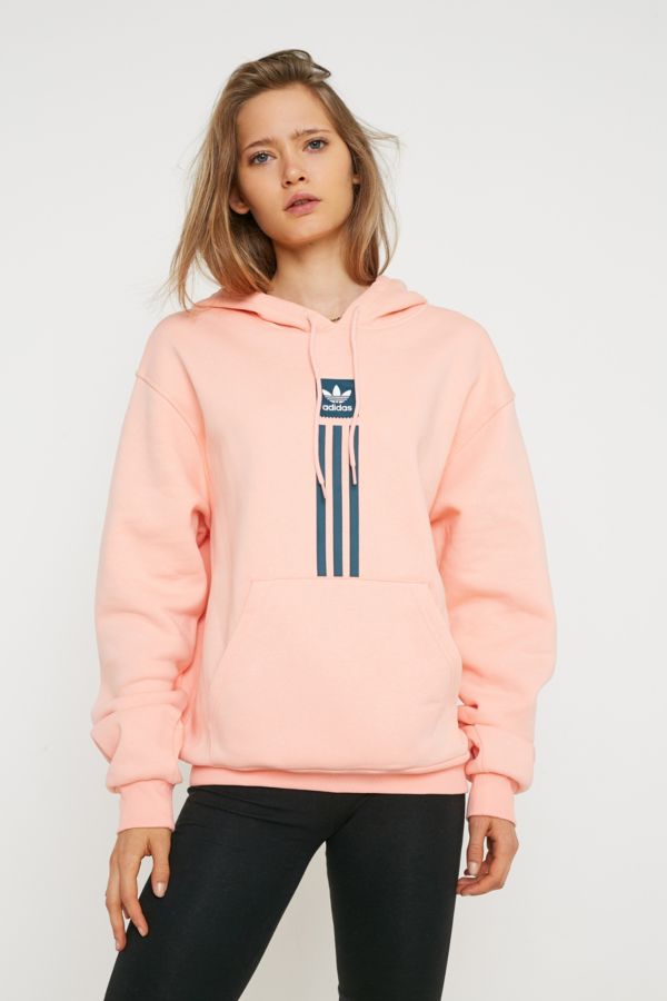 adidas Originals Solid Pillar Hoodie | Urban Outfitters UK