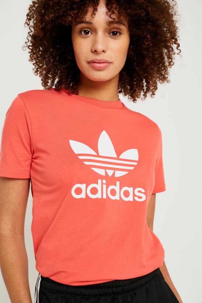 adidas Originals Scarlet Trefoil T-Shirt | Urban Outfitters UK