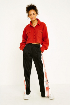 adidas popper pants red