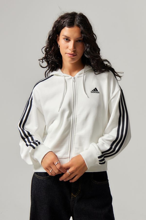 Vista diapositiva: 1: Felpa con Cappuccio e Zip adidas 3-Strisce