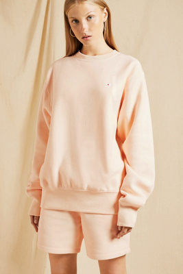 peach crewneck sweatshirt