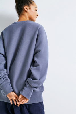 champion x uo blue crew neck sweatshirt