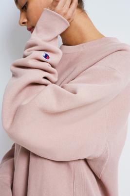 champion x uo blush pink crew neck sweatshirt