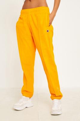 Yellow Heavy Velour Track Pants 
