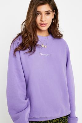 lilac champion crewneck