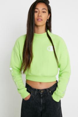PISCESS] Logo Crop Sweatshirt - Green *23FW* (PISCESS/スウェット
