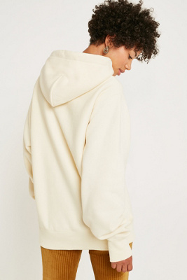 champion x uo ecru pullover hoodie