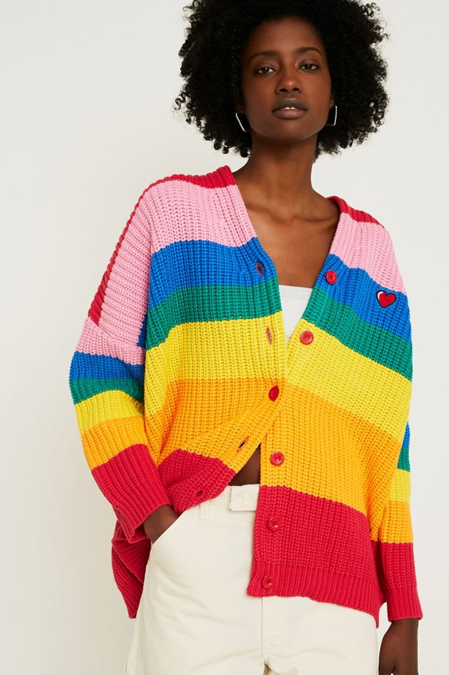 mango rainbow cardigan