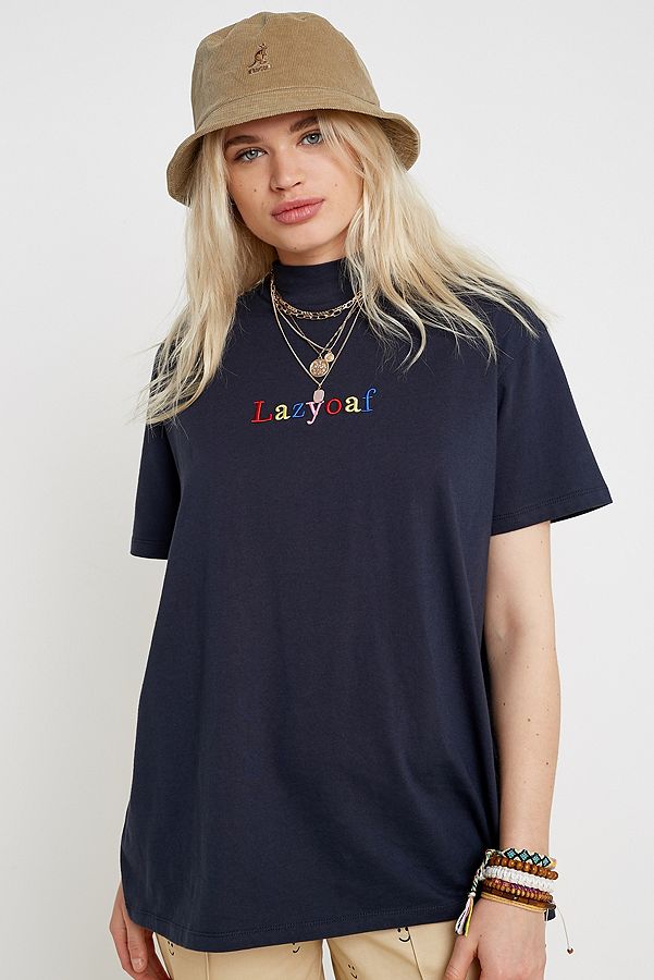 Lazy Oaf Soul Searching Logo Oversized T-Shirt | Urban Outfitters UK