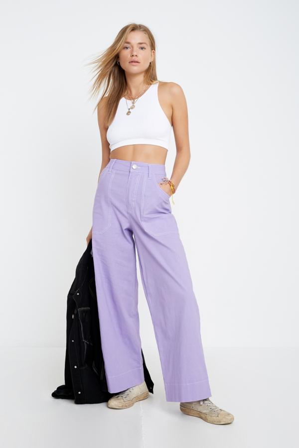 Markey By LF Markey Lilac Carpenter Trousers | Urban Outfitters UK