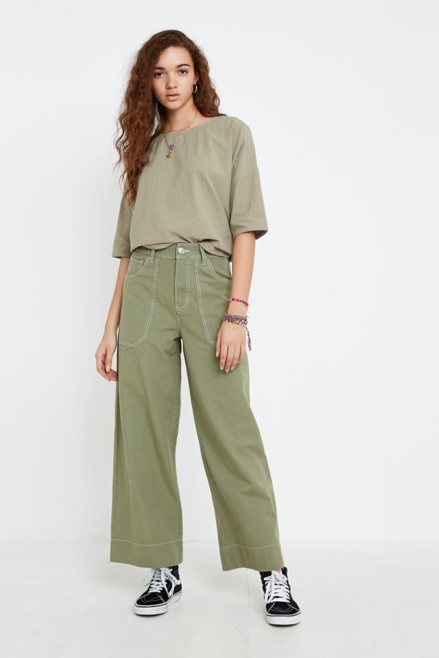 Markey By LF Markey Khaki Carpenter Trousers | Urban Outfitters UK