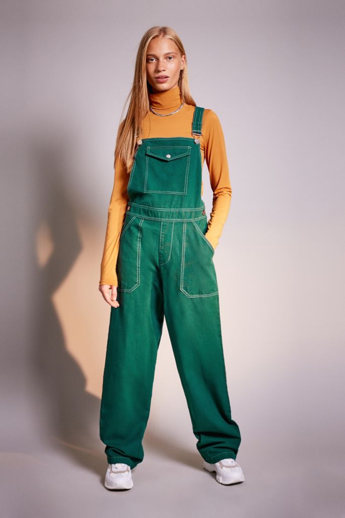 Markey by LF Markey Green Canvas Dungarees | Urban Outfitters UK