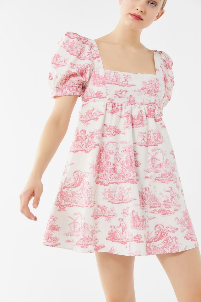 Laura Ashley UO Exclusive Penelope Cherub Babydoll Dress Urban