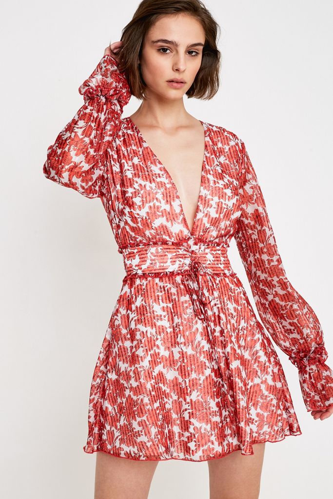 The East Order Robe mini Piper rouge Urban Outfitters FR