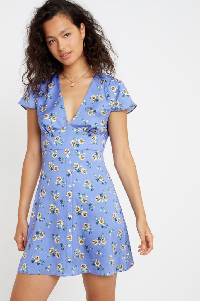 The East Order Lea Floral Mini Dress | Urban Outfitters UK