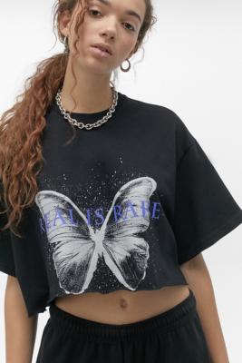 Local Heroes Butterfly Cropped T-Shirt | Urban Outfitters UK