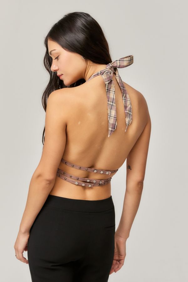 Vista de diapositivas: 2: Top Halter a Cuadros Jaded London