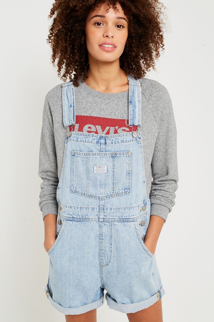 Levi’s Vintage Wash Shortall Dungarees Urban Outfitters UK