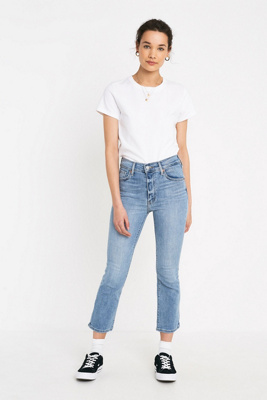 mile high cropped flare levis