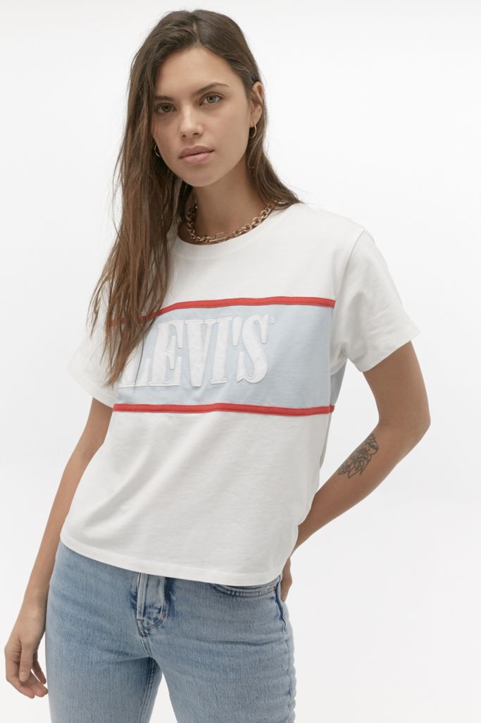 Levi's Cameron Stripe Logo T-Shirt | Urban Outfitters UK