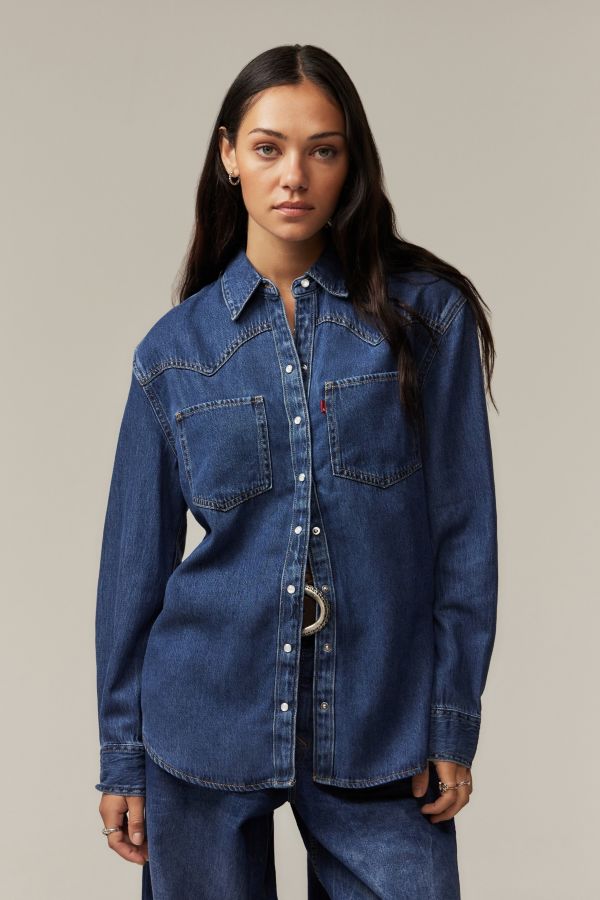 Vista de diapositivas: 1: Camisa de Mezclilla Western Teodora de Levi's