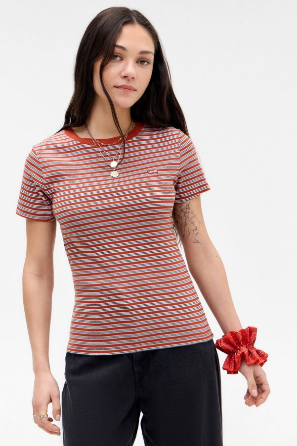 Vista de diapositivas: 1: Camiseta de Rayas Picante de Levi's