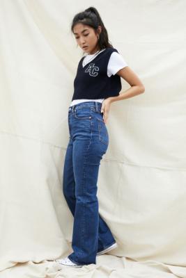 cut flare jeans