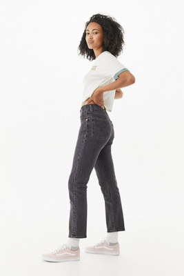 levi's cropped black jeans