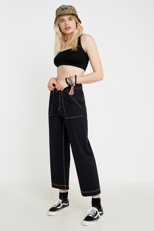 Vans In The Know Black Skate Trousers Urban Outfitters UK