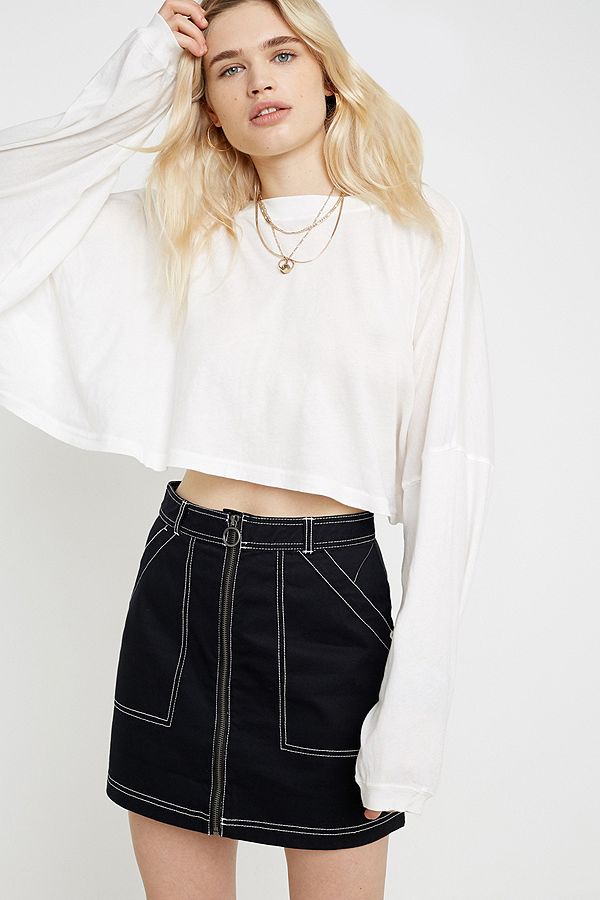 Vans In The Know Black Mini Skirt | Urban Outfitters UK