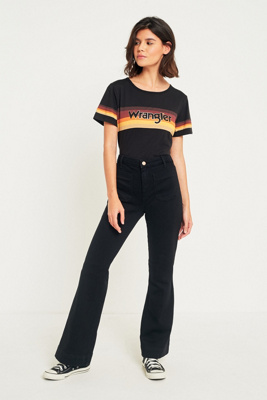 wrangler flare retro black