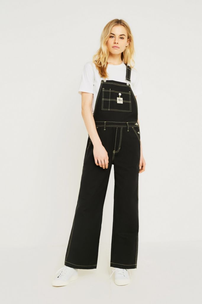 Stussy Wyatt Wide-Leg Dungarees | Urban Outfitters UK