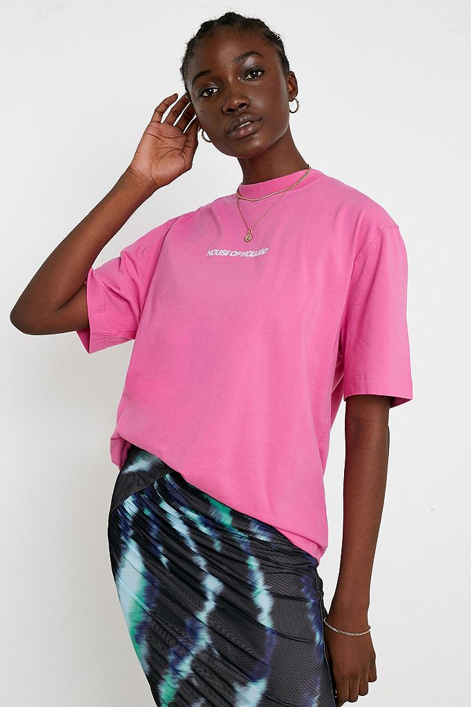 House Of Holland Fuchsia T-Shirt | Urban Outfitters UK