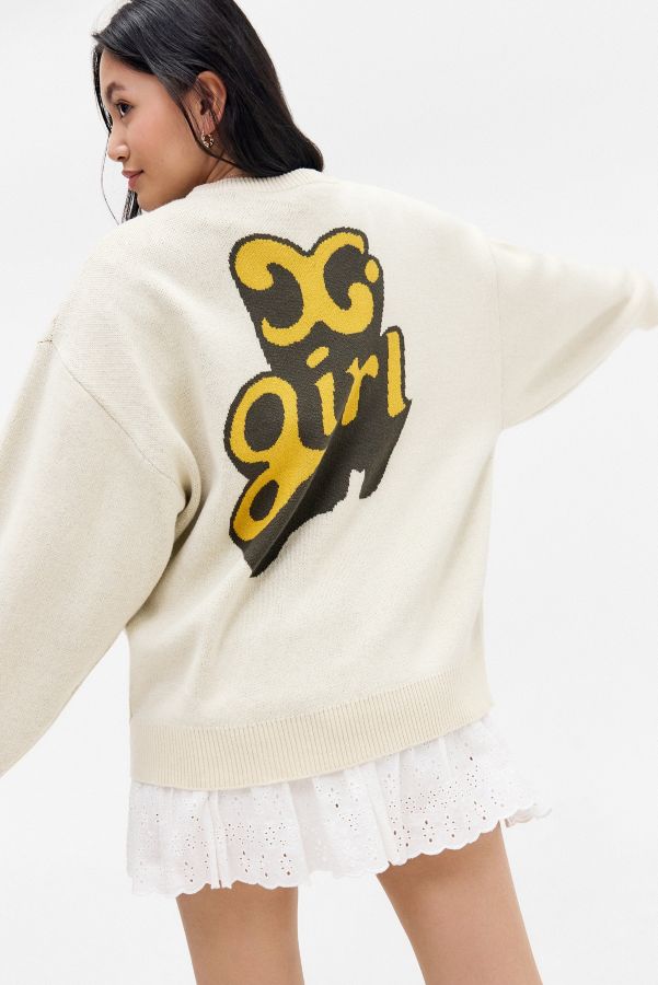 Slide View: 1: X-girl Pop Logo Jacquard Pullover