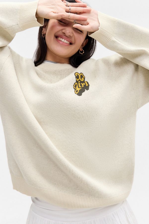 Slide View: 4: X-girl Pop Logo Jacquard Jumper